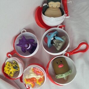 Pokemon Vintage Toy Balls 1990s Keychain Animal Monster Anime Nostalgia (6)